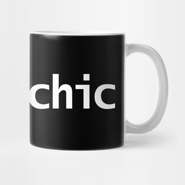 Geek Chic Typography White Text by ellenhenryart